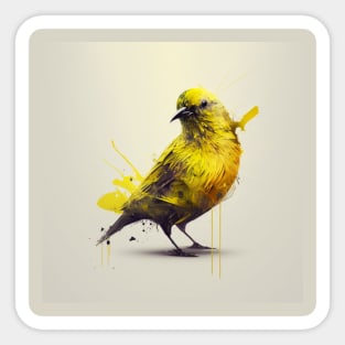 Yellow Canary Bird Sticker